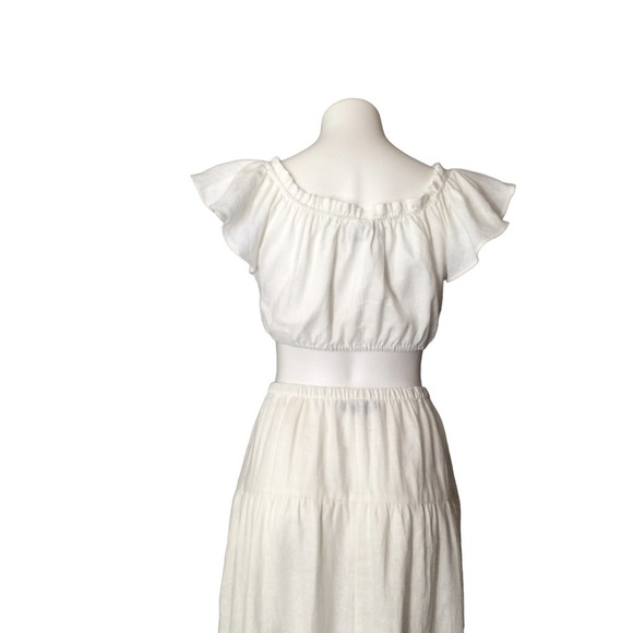 Reformation Brontë Two Piece Linen Midi Skirt Set Nwot - Picture 12 of 15